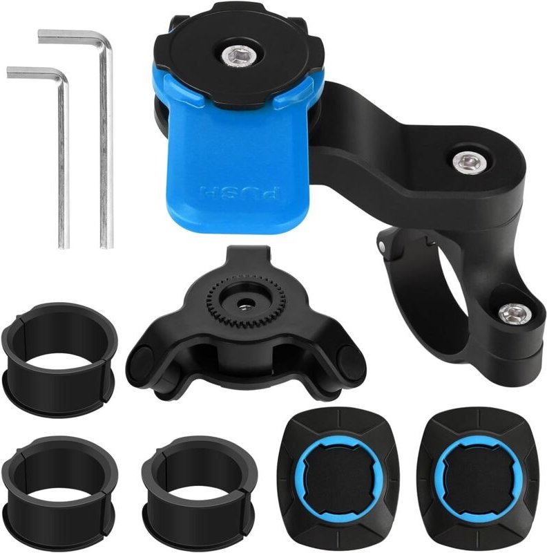 Thumbnail - Jalleria - Motorrad-Telefonhalterung – Vibrationsdämpfer, kompatibel mit universellen Smartphones (iPhone, Android, Sams...