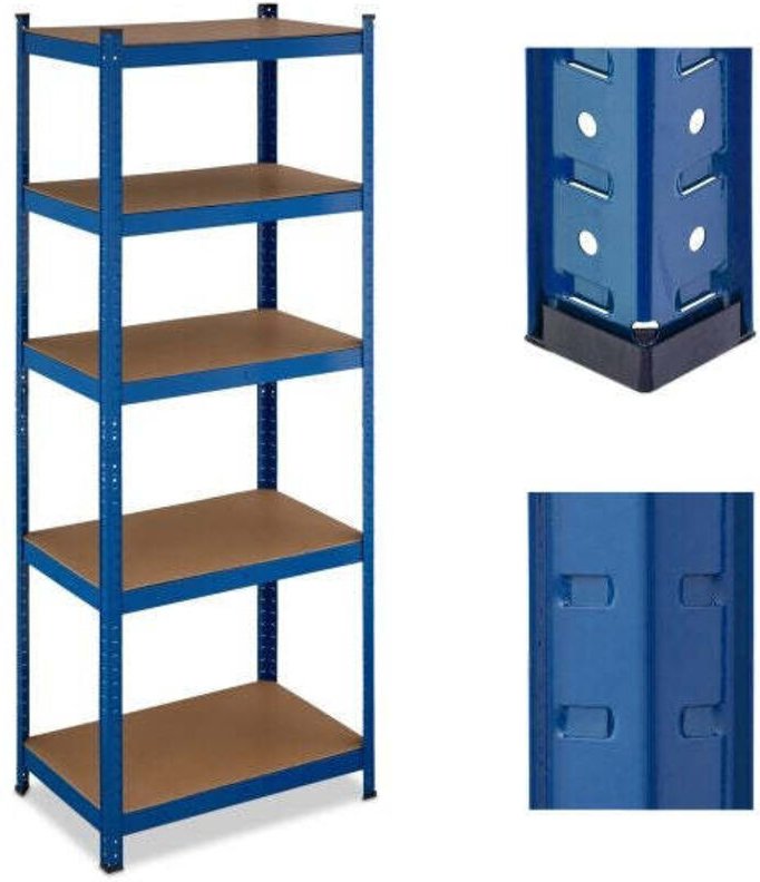 Blaues regal fur hohe belastung 5 ebenen 883066