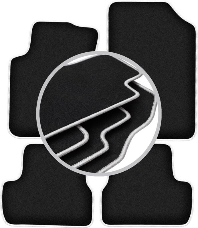 CARLUX-SILVER Autofußmatten für: Citroen C3 I Fließheck (2002-2009)