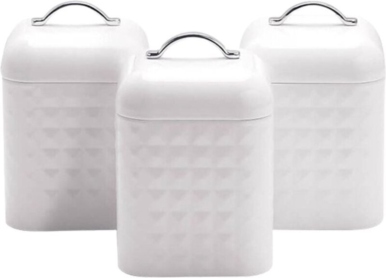 3er-Set Metallbehälter für Kaffee/Tee/Zucker