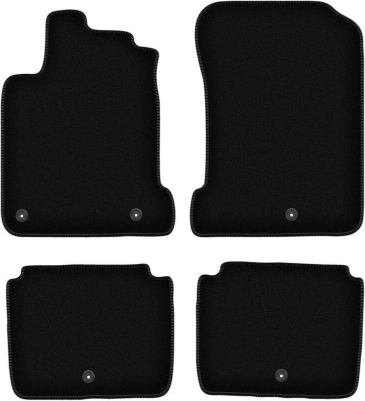 BASIC schwarze Veloursmatten für: Renault Latitude Limousine (2010-2015)