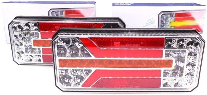 LED-Kombileuchte, dynamische L+R-Richtung, 12-24V