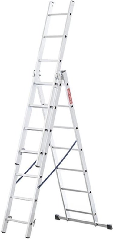 Aluminium-Multifunktionsleiter 3x7 Stufen, 3-in-1