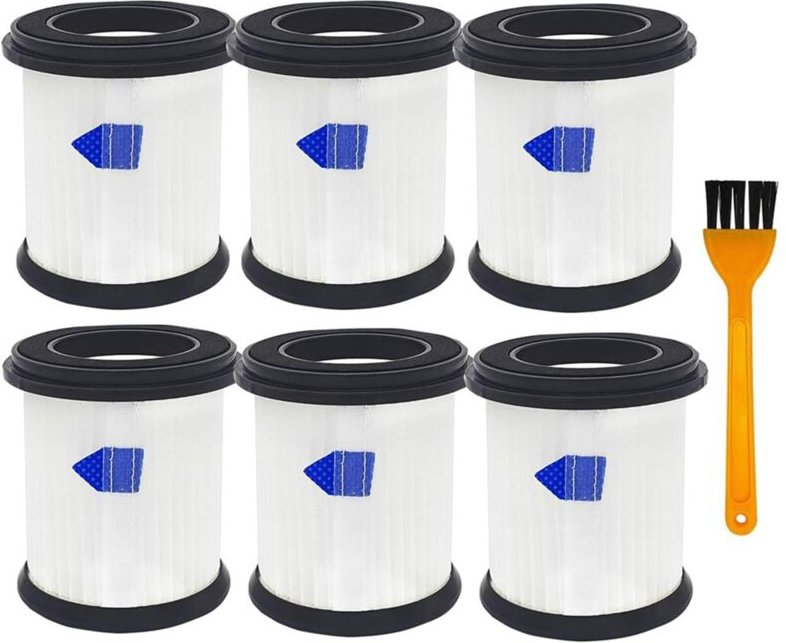 Hocheffizienter Filterersatz für kabellosen Staubsauger inse S6T/S6P Pro/N5, Filterersatz, 6er-Pack + 1 Bürste