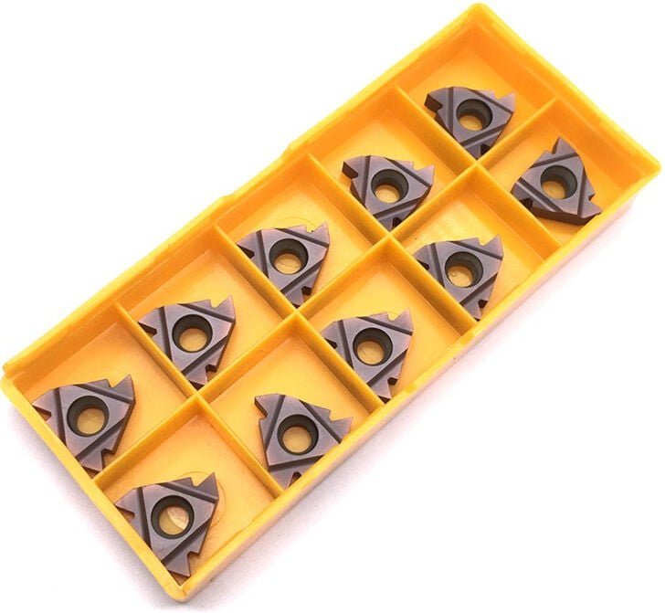 10 Stück 16IR AG60 VP15TF Hartmetalleinsätze CNC-Drehwerkzeuge mit Aufbewahrungsbox für die Halbbearbeitung und Endbearb...