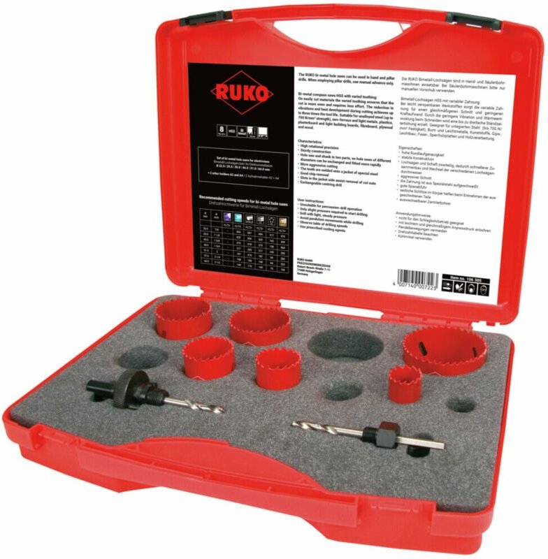 Ruko - Bimetall-Lochsägen-Satz hss ek 1 Elektro - 106305