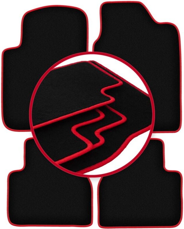 CARLUX-RED Autofußmatten für: Land Rover Freelander I SUV (1996-2006)