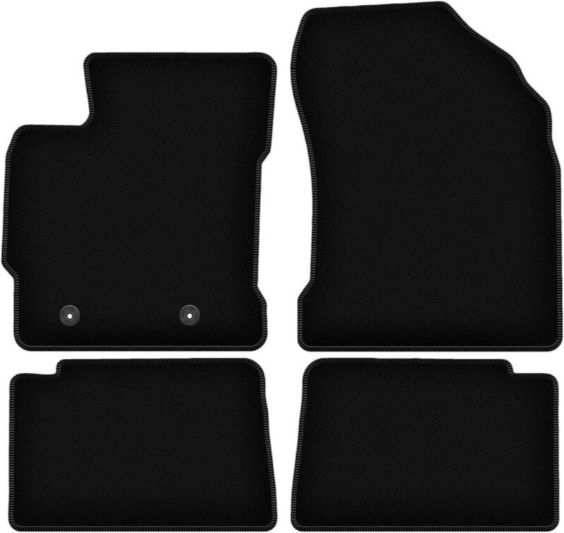 BASIC schwarze Veloursmatten für: Toyota Auris I Fließheck, Kombi (2006-2012)