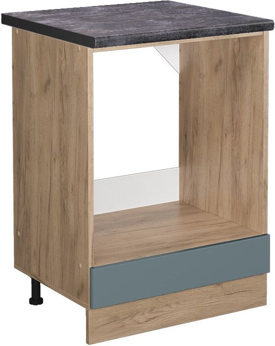 Vicco - Herdumbauschrank R-Line, Blau-Grau, 60 cm , ap Anthrazit