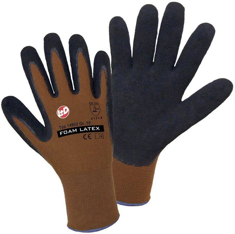 Thumbnail - Leipold Doehle Nylon Latex FOAM 14902-7 Nylon Arbeitshandschuh Größe (Handschuhe): 7, S EN 388:2016