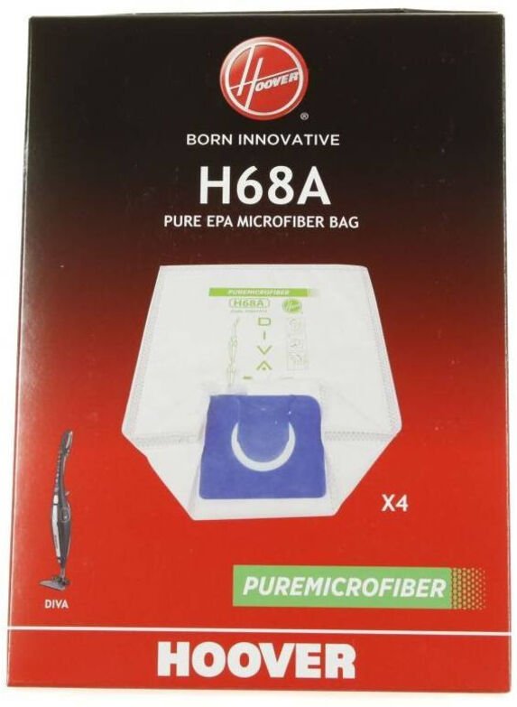Ersatzteil - 4er Pack Staubsaugerbeutel H68 - Hoover