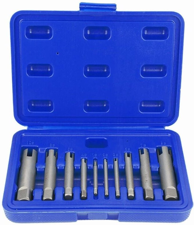 Gewindebohrerausdreher, Ausdreher für abgebrochene Schrauben, Abisolier-Gewindebohrer mit Schnellarbeitsstahl, Gewindebo...