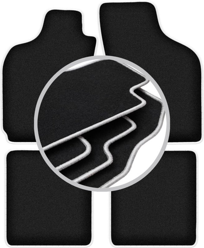 CARLUX-SILVER Autofußmatten für: Fiat Siena Limousine (1996-2006)