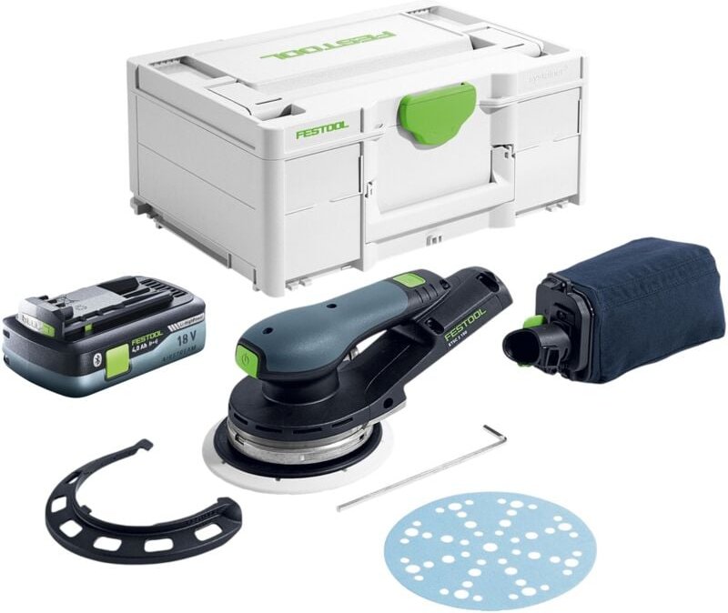 Etsc 2 150-Basic Akku Exzenterschleifer 18 v 150 mm Brushless + 1x Akku 4,0 Ah + Systainer - ohne Ladegerät - Festool