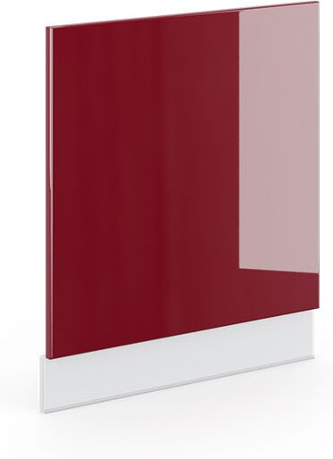 Frontblende Fame-Line, Bordeaux Hochglanz, 60 cm ohne Arbeitsplatte Vicco