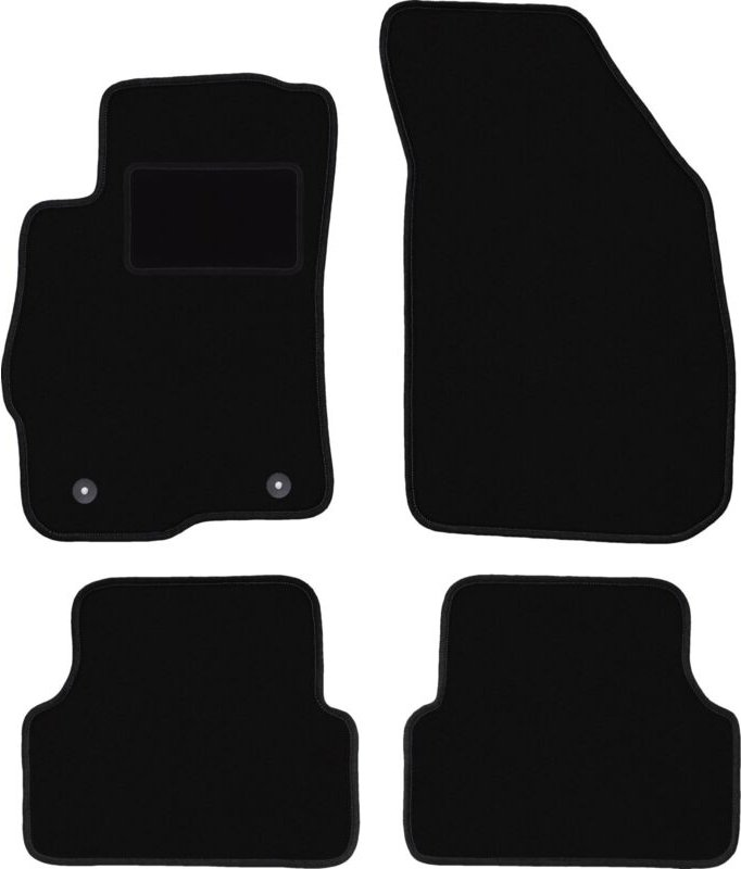 Schwarze Veloursmatten für: Chevrolet Aveo II T300 Fließheck, Limousine (2011-)