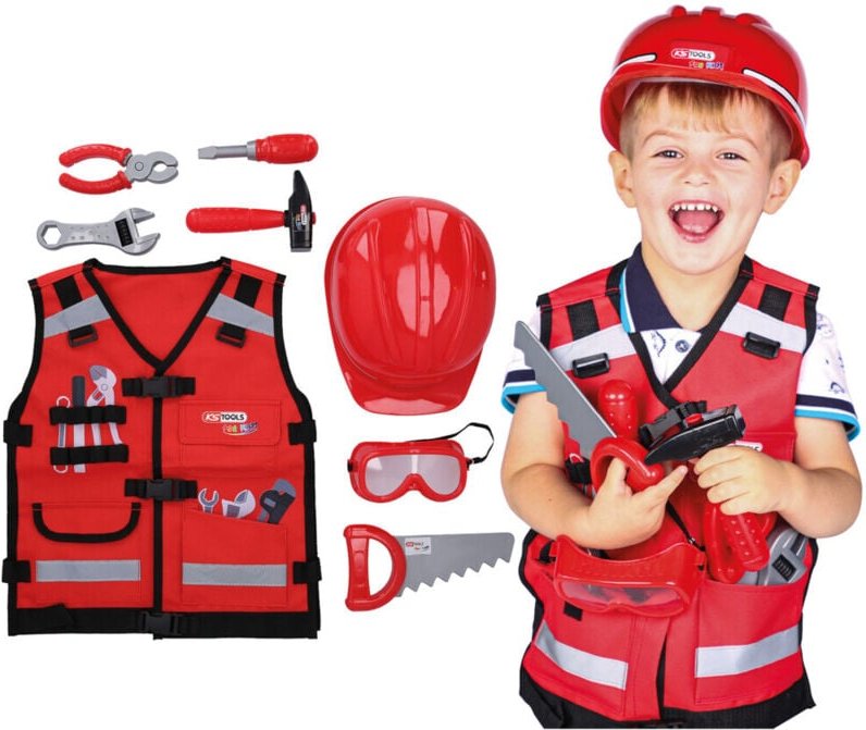 Thumbnail - Ks Tools Werkzeug-Weste für Kinder mit Sortiment, 9-tlg