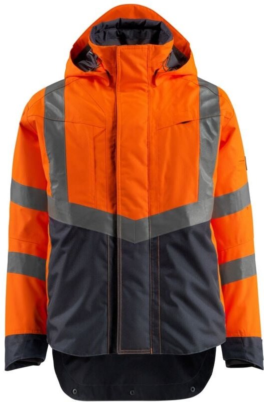 Safe supreme Warnschutz Hard Shell Jacke Harlow 15501-231 Gr. l hi-vis orange/schwarzblau - Mascot