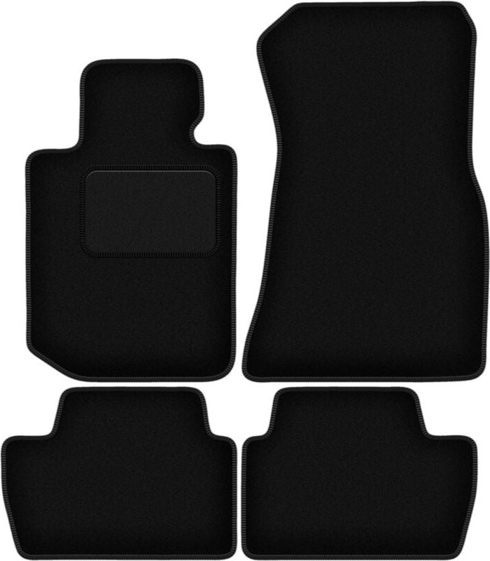 Schwarze Velours-Fußmatten für: BMW 2 G42 Coupé (2021-2022)