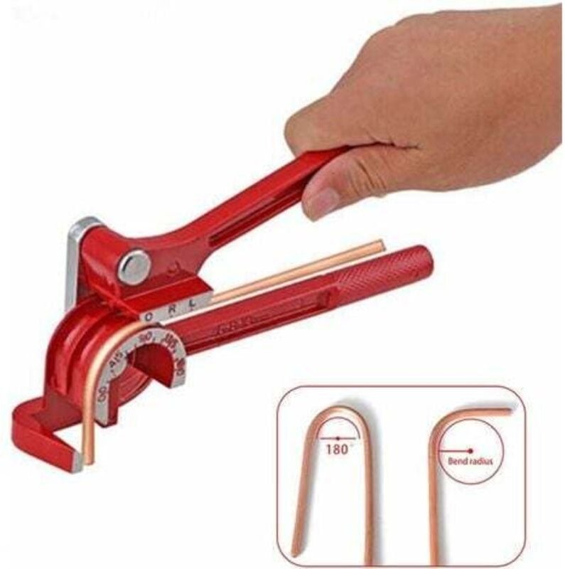 Thumbnail - Manueller 3-in-1-Rohrbieger, Größe 1/4, 5/16, 3/8, 180-Grad-Hebeltyp, robuste Biegung aus Kupfer, Messing, Aluminium und...
