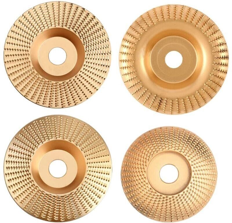 YMYNY 4 Stück Schleifscheiben aus Wolframkarbid zum Formen, Schleifen und Schneiden – kompatibel mit 115 mm oder 125 mm ...