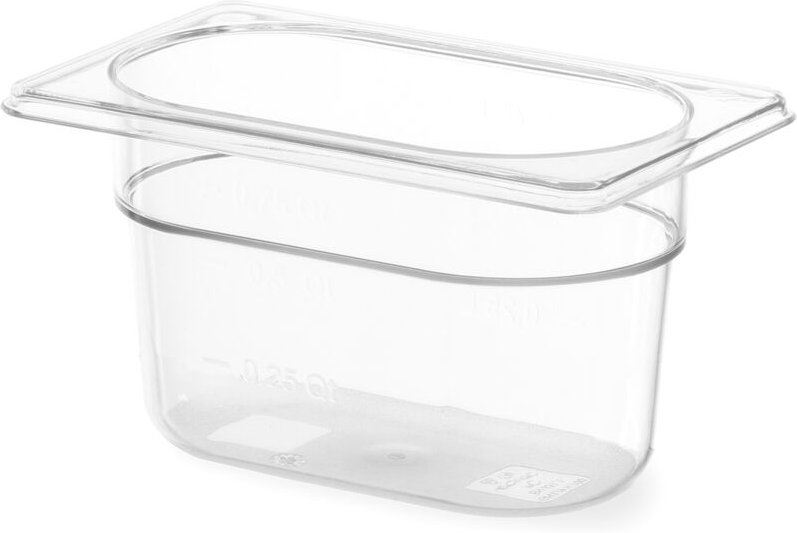 Hendi - Gastronorm-Behälter 1/9, Profi Line, gn 1/9, 1L, Transparent, 176x108x(H)100mm