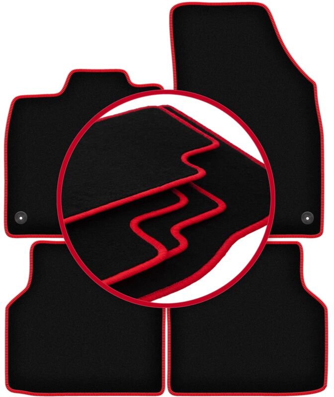 CARLUX-RED Autofußmatten für: Volkswagen ID.4 Crossover (2020-)