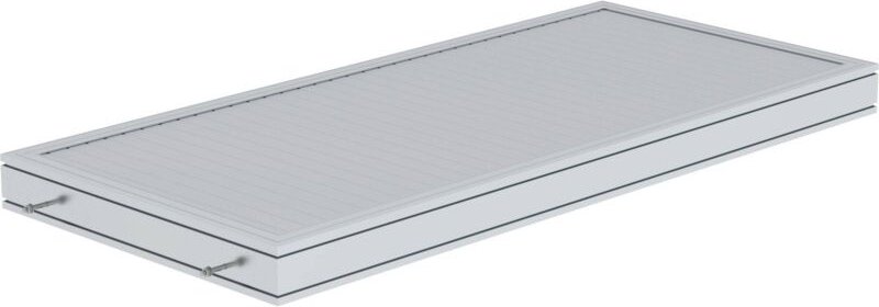 Plattform Aluminium geriffelt Plattformlänge 1,86 m - 632102 - Günzburger Steigtechnik