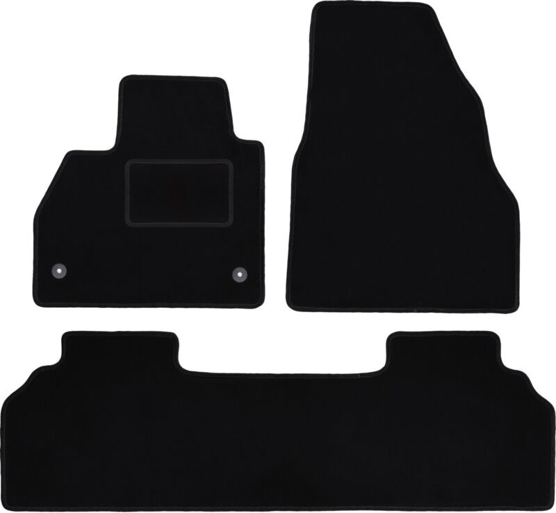 Schwarze Velours-Fußmatten für: Mercedes Citan Kombivan (2012-)