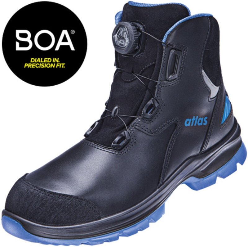 Sicherheitsstiefel sl 9845 xp boa esd, S3, schwarz, Weite 10, Größe 46 - Atlas