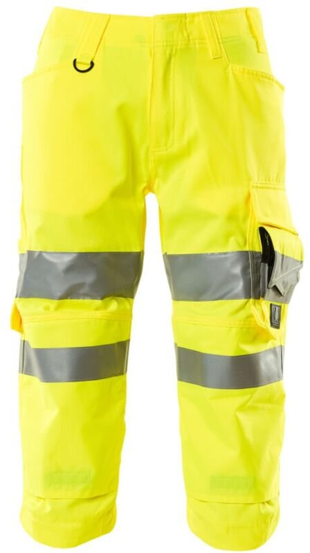 Mascot - Warnschutz Dreiviertel-Hose safe supreme mit Knietaschen 17549 Gr. 58 warngelb