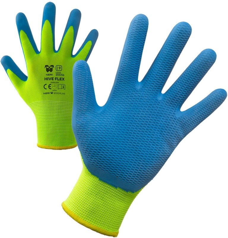 Thumbnail - Neri - Hive Flex Schutzhandschuhe - 9 (l) - Blau/Gelb - Blau/Gelb