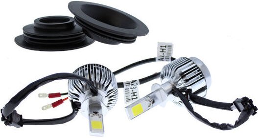 Yatek - H1 LED-Lampen für Autos und Motorräder, Abblendlicht, 6000K, 3000 Lumen, 12V, Verbrauch 33 w, wasserdicht, Sofor...