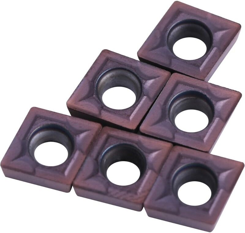 Hartmetalleinsätze, 10 Stück CNC-Hartmetall-Dreheinsätze Klinge, Drehwerkzeug, CCMT060204 VP15TF, mit Box, für die Bearb...