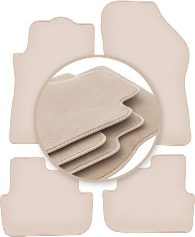 Beige Matten PREMIUM für: Peugeot 308 CC Cabrio 2007-2013