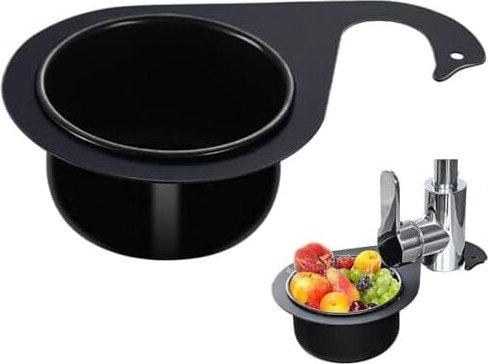 Csparkv - Spülbeckensieb, 21 x 5,8 cm, Edelstahl-Spülbeckensiebkorb, Schwanenform, Spülbeckenkorb, Spülbecken-Abflussreg...