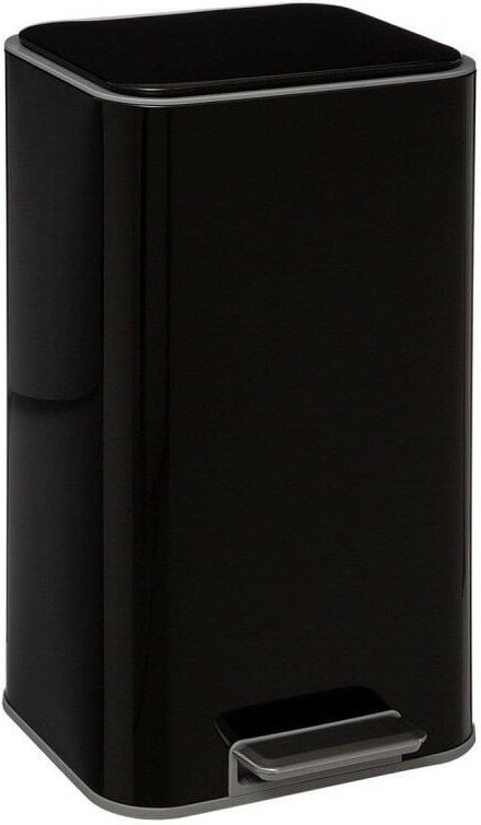 Atmosphera - Metall-Abfalleimer Saphir 30 Liter atmosphärisch - schwarz - Noir