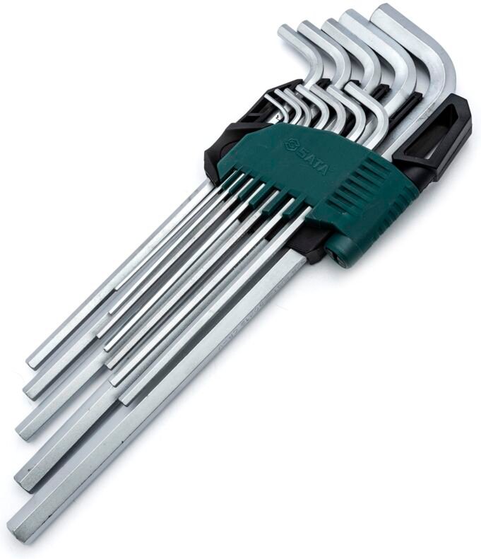 SATA ST09104SJ Set de Ablageschalen aus Metall de 8-teilig mit flachen, halbrunden, runden und quadratischen Feilen mit ...