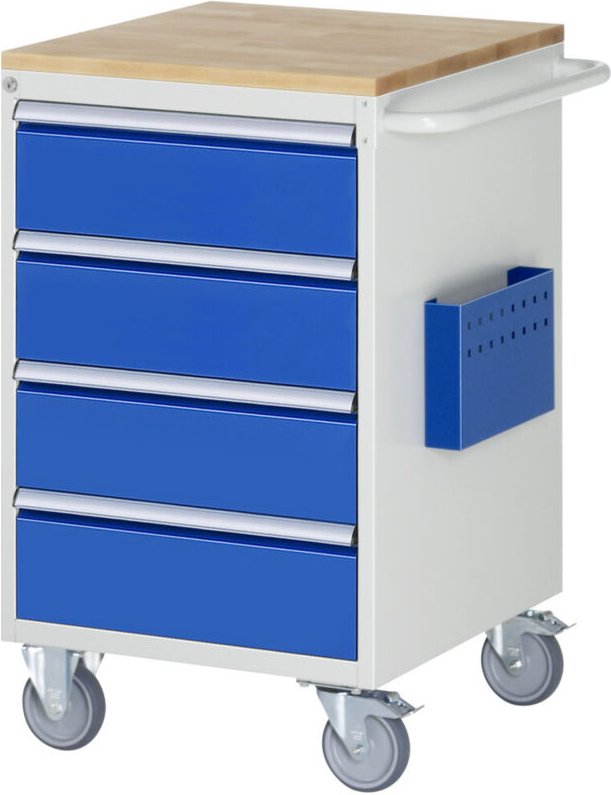 Montagewagen Buche-Top 4 x Schublade-L 4x180mm BxTxH 580x650x975 mm - RAU