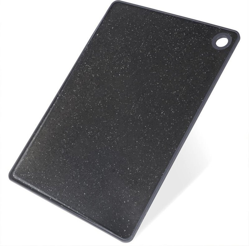 Northix - Durable cutting board in black granite imitation for all knives 8