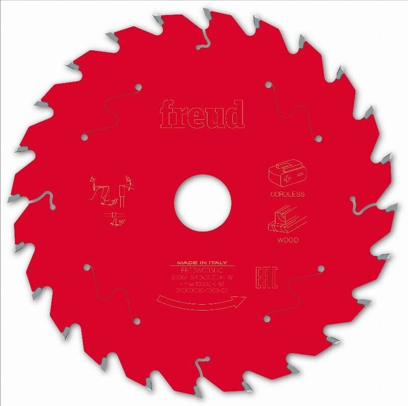 Freud - Sägeblatt für Akku-Handkreissäge Ø136 1,45/1 AL20 Z24 ba 20° - F03FS10044 -FR03W003HC