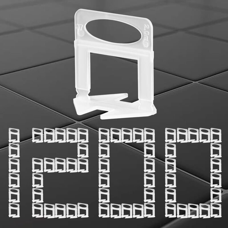 Thumbnail - Selbstnivellierend, 2 mm, selbstnivellierende Abstandshalter, selbstnivellierender Fliesenabstandshalter, selbstnivellie...