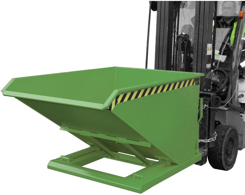 Bauer Kippbehälter NK 50, lackiert, Resedagrün