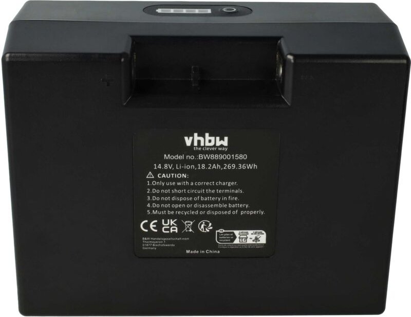 Vhbw - 1x Akku Ersatz für 12V18Ah LiFePO4 Golf Battery Pack für Elektro-Trolley Caddy (18200 mAh, 14,8 v, Li-Ion)