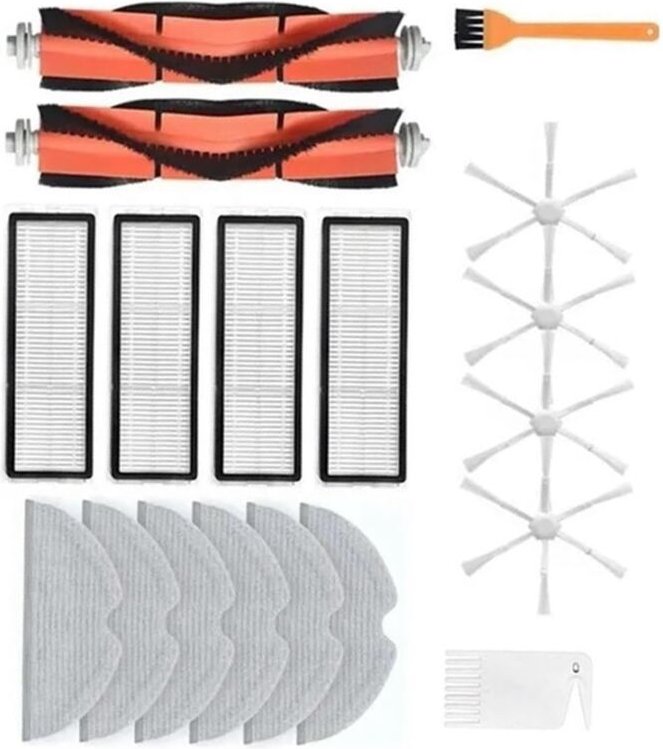 Für Roboter-Staubsauger Hauptseitenbürste Hepa-Filter Mopptuch