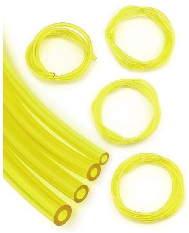 4er-Set Kraftstoffschlauch, Kraftstoffschlauch, 2 x 3,5 mm, 2,5 x 5 mm, 3 x 5 mm, 3 x 6 mm für Kettensägen, Gebläse, Ras...
