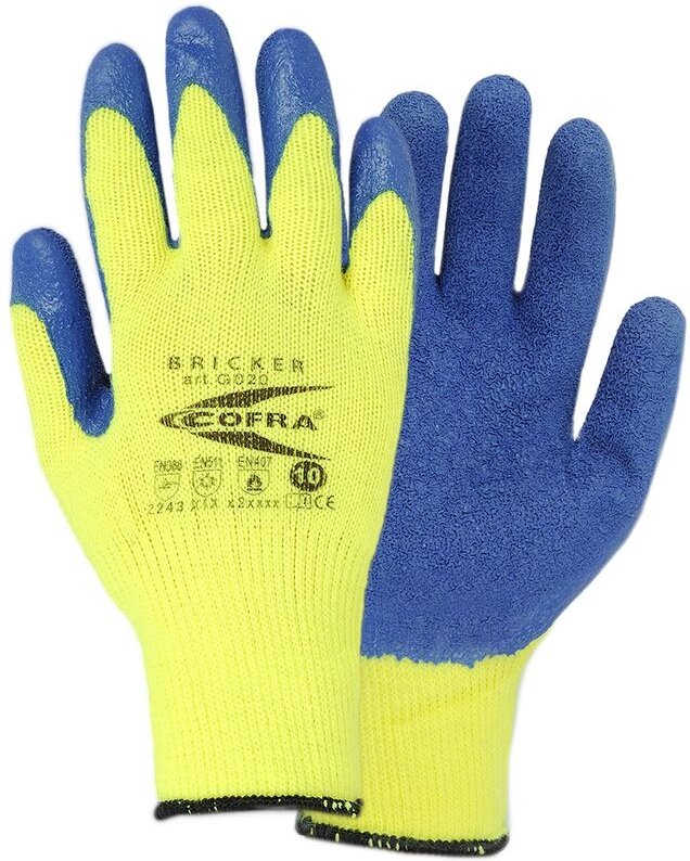 Cofra Bricker Arbeitshandschuhe - 10 (XL) - Gelb