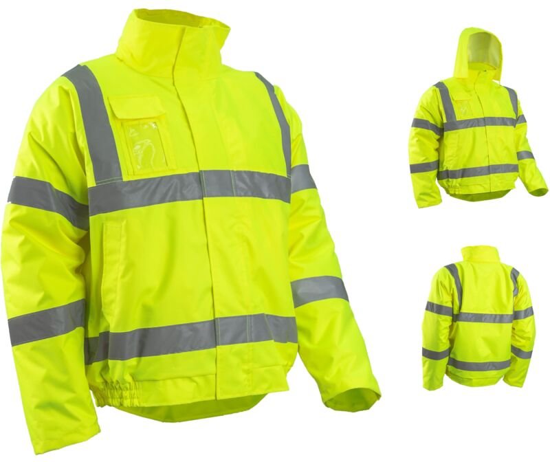 Professioneller thermischer Arbeitsjacke SOUKOU – Neon Gelb M – 42/44