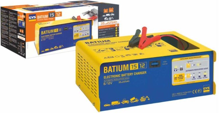 GYS - Batterieladegerät batium 15-12 6/12 v effektiv:11/arithmetisch:7-10-15 a