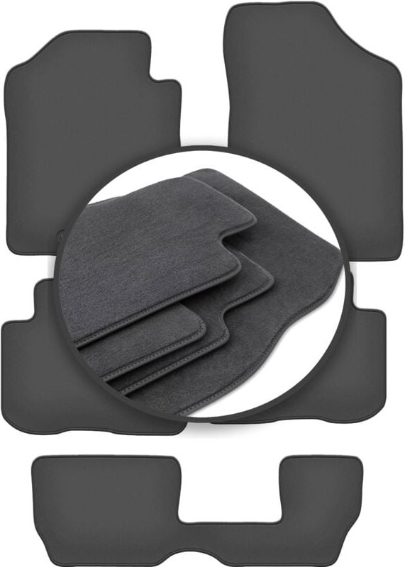 Premium-Fußmatten für: Kia Carens III 7-Sitzer (2006-2010)